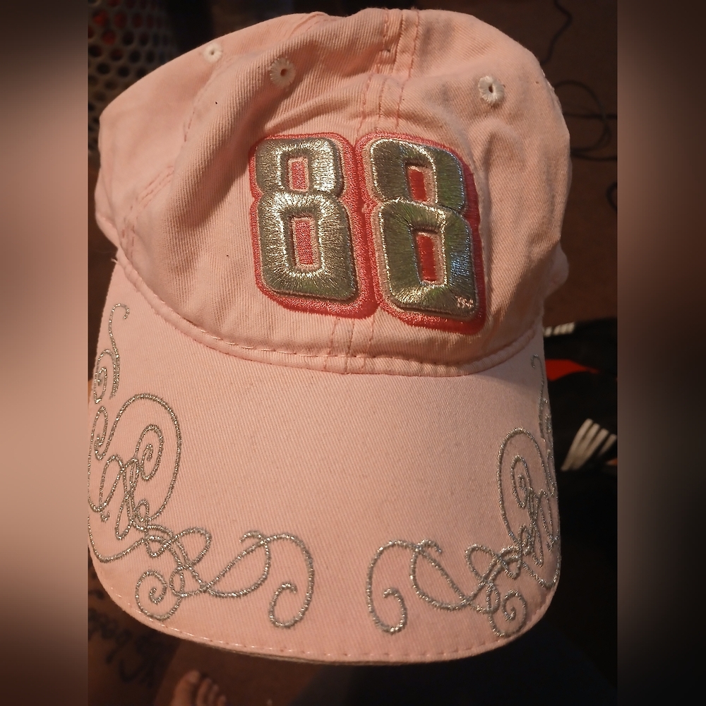 Pink Cap with Embroidered Design Dale Jr